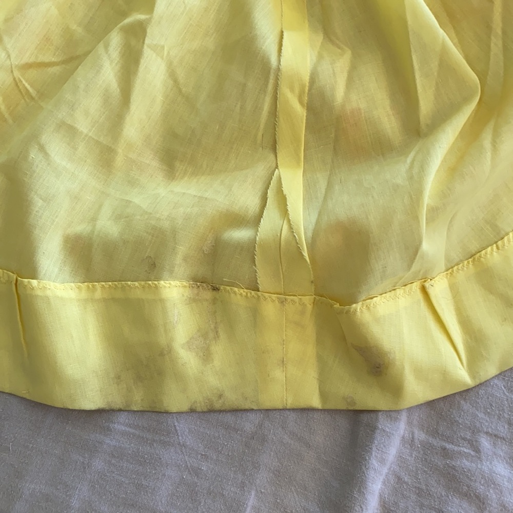 Vintage Yellow Floral Maxi Dress - Picture 13 of 15